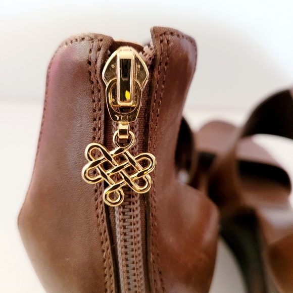 Diane von Furstenberg Opal Crisscross Wedge Sandal Sz 8.5 - Picture 8 of 12